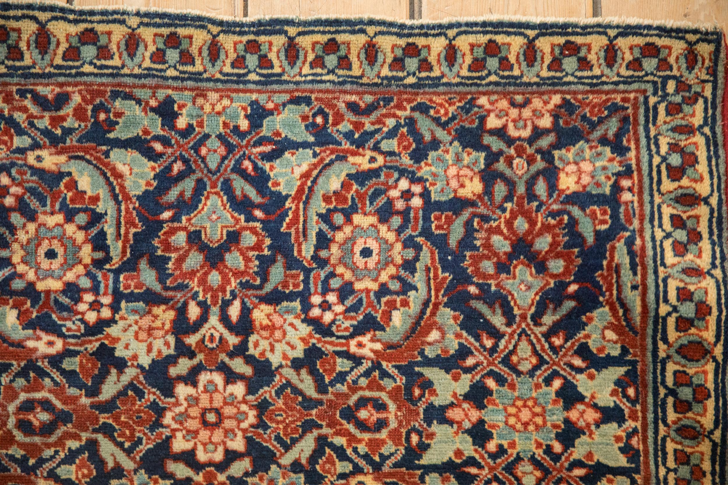 Hand-Knotted Vintage Tabriz Sennehbaft Rug For Sale