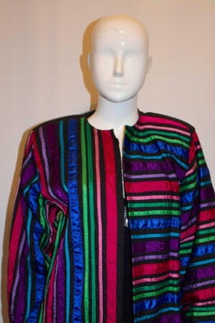 Vintage Tachi Castillo Mexico Multi Colour Ribbon Jacket