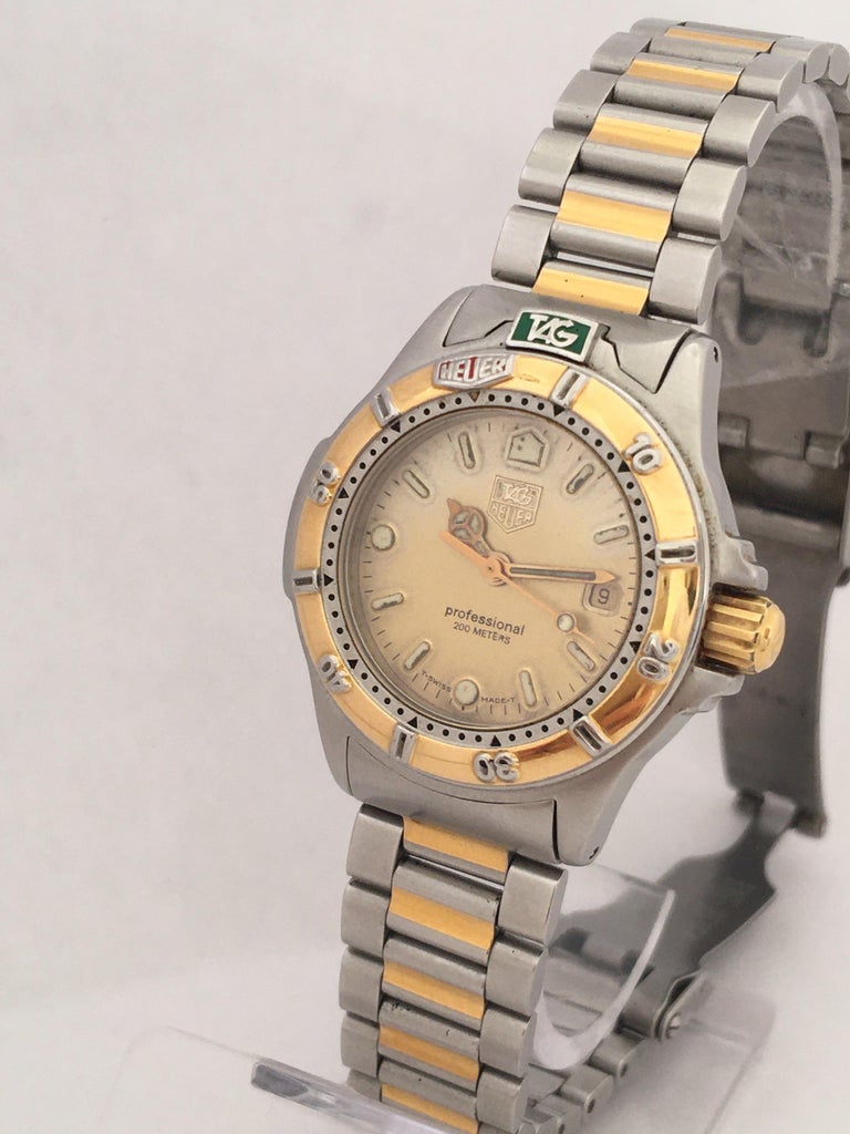 tag heuer link diamond bezel mens