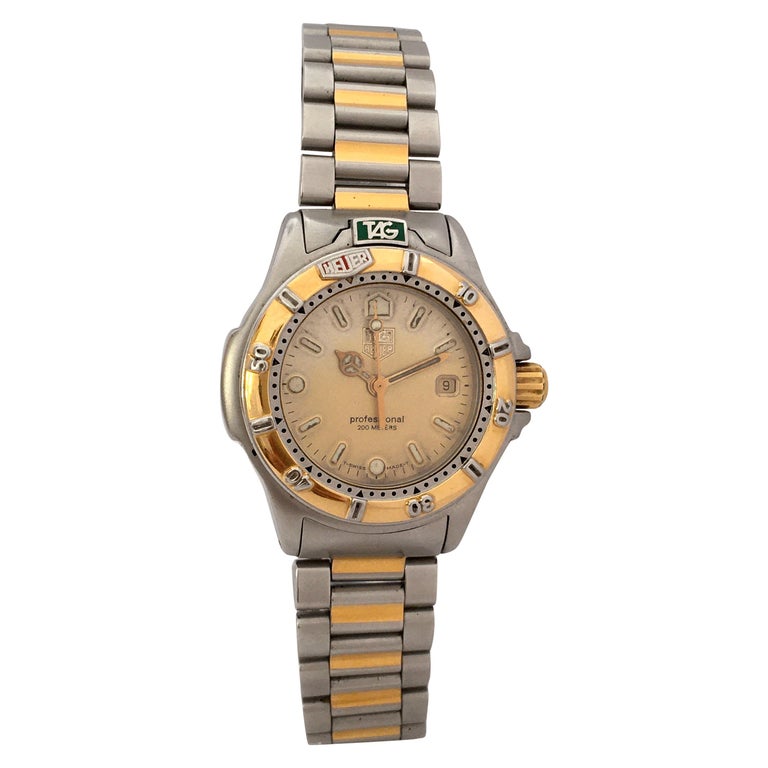 Vintage Tag Heuer Professional 200 Meters Ladies Watch For Sale At 1stdibs