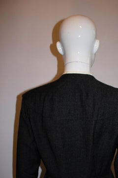 Vintage Tailored Grey and White Coatdress