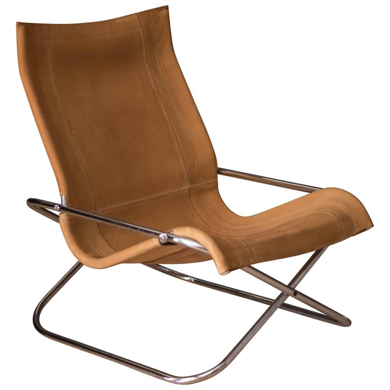 Vintage Takeshi Nii Leather Sling Chair at 1stDibs takeshi nii chair
