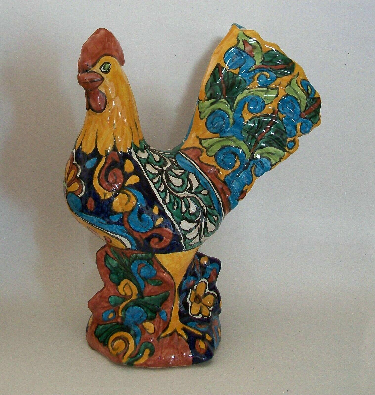 coq en ceramique ancien