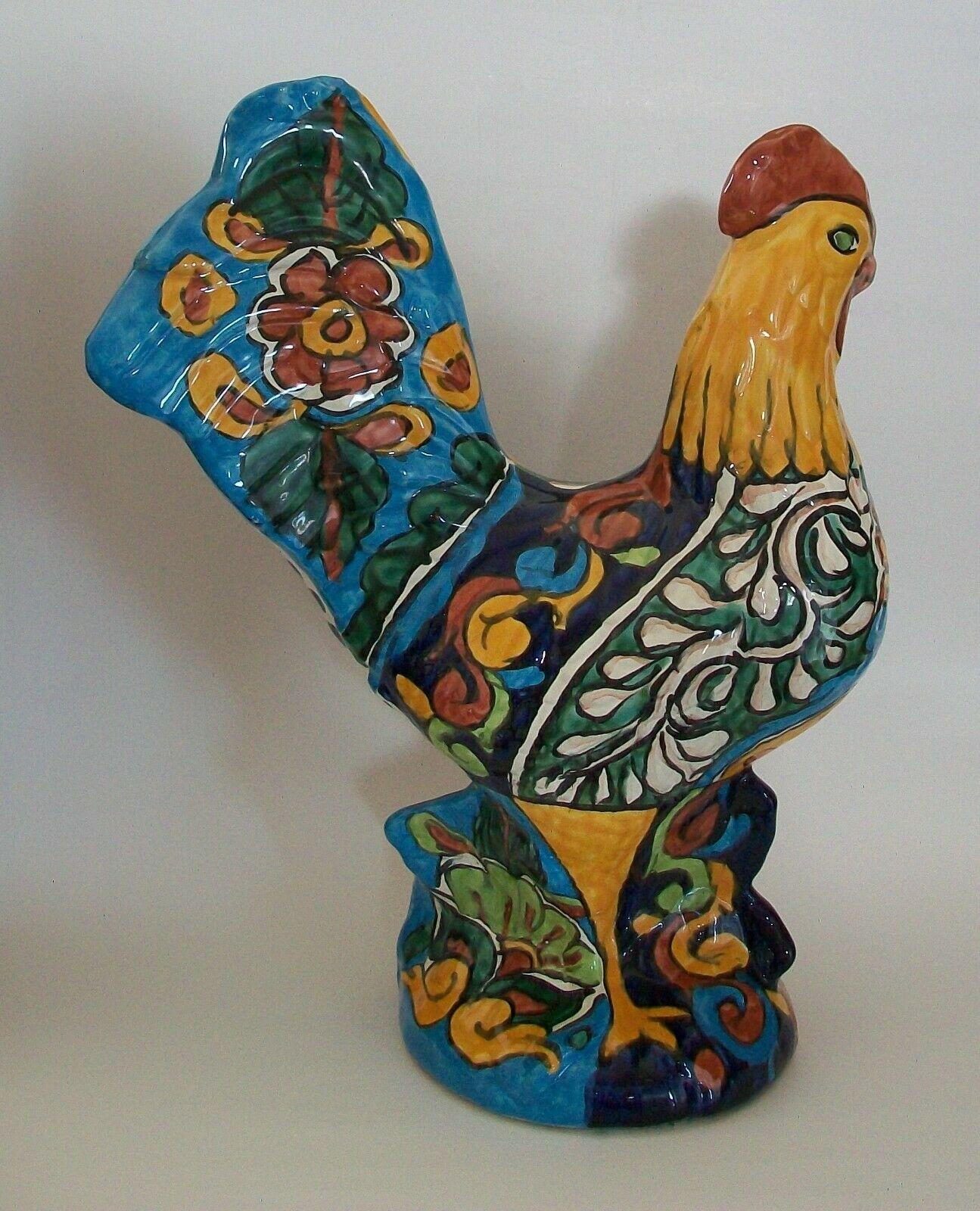 Vintage Talavera handbemalter Keramikhut, unsigniert, Mexiko, ca. 1980er Jahre (Mexikanisch) im Angebot