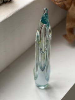 Vintage Tall and Colorful Vintage Italian Sculpture in Murano Glass