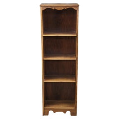 Vintage Tall Birch Early American Style Library Bookcase 4 Shelf Book Stand