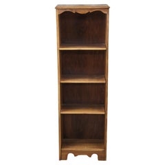 Vintage Tall Birch Early American Style Library Bookcase 4 Shelf Book Stand