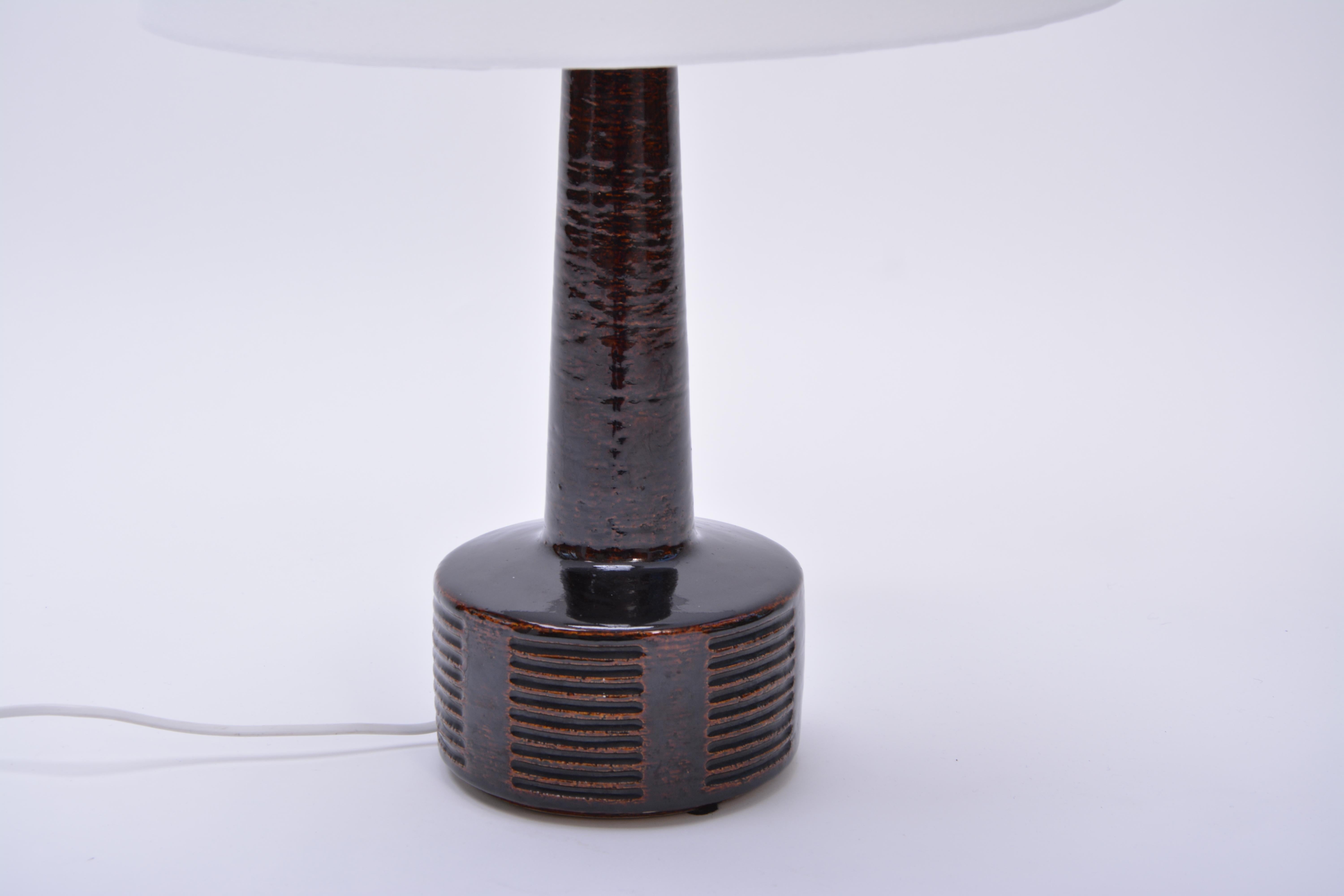 Danish Tall Mid-Century Modern Ceramic Table Lamp by Per Linnemann-Schmidt for Palshus