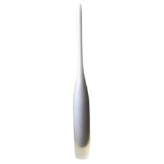 Vintage Tall Frosted Glass Vase