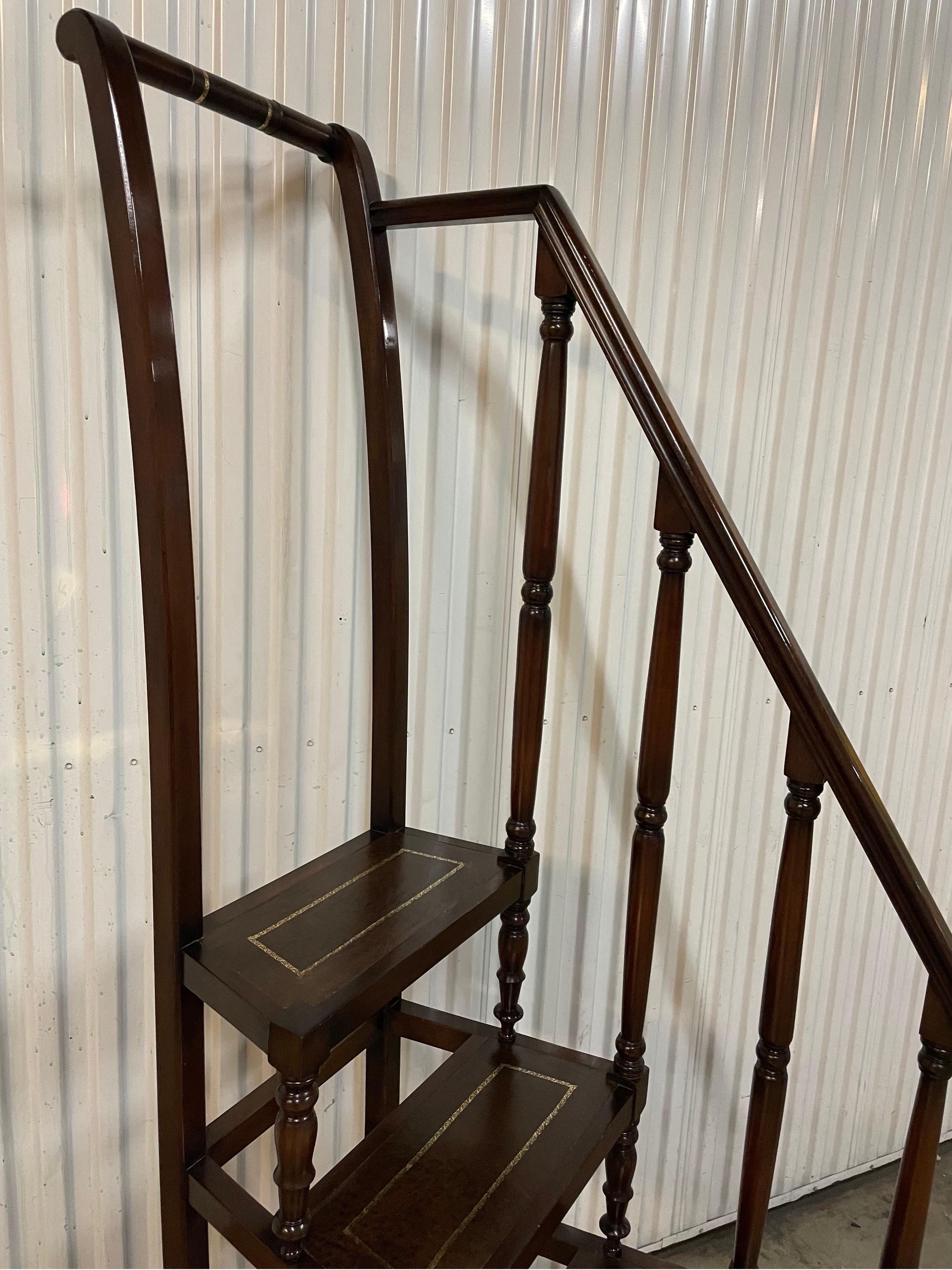 Vintage Tall Library Steps For Sale 1