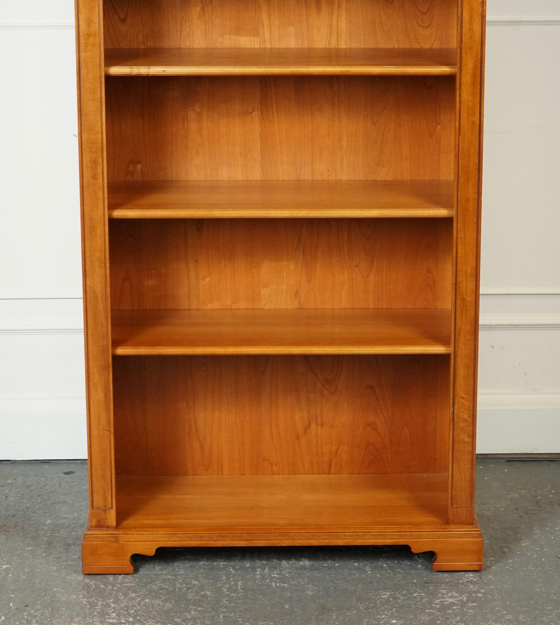 Oak VINTAGE TALL OPEN SOLID BOOKCASE 5 SHELVES MADE BY YOUNGER FURNITURE LONDON j1 For Sale