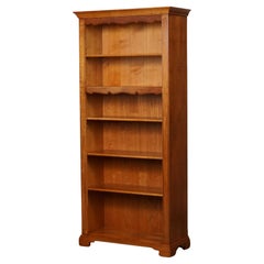 VINTAGE GRANDE BIBLIOTHÈQUE OUVERTE EN SOLIDE 5 TABLETTES FAIT PAR YOUNGER FURNITURE LONDON j1