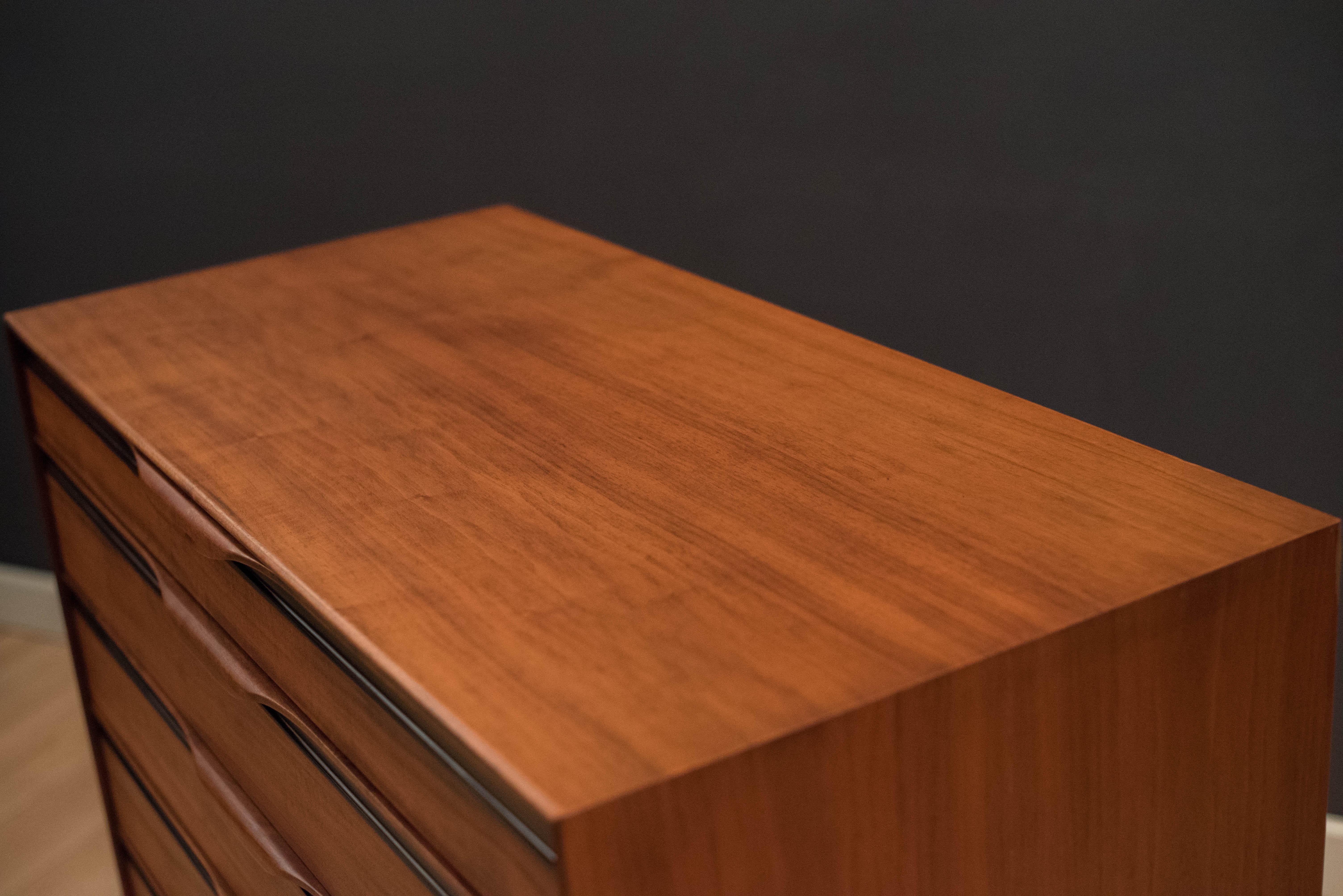 Mid-20th Century Vintage Tall Walnut Dresser by John Kapel for Glenn of California