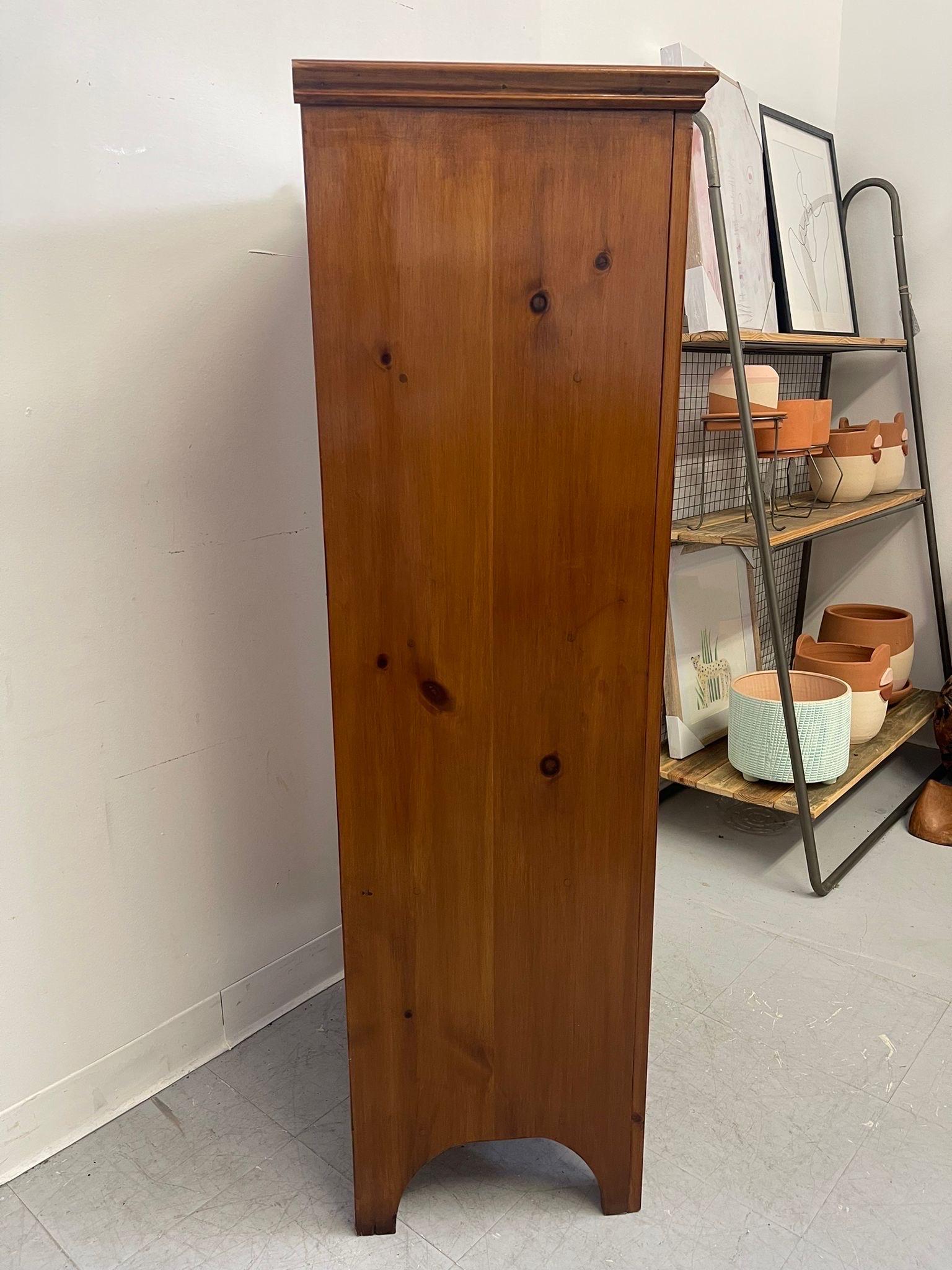 Vintage Tall Wooden Cupboard Cabinet. For Sale 3