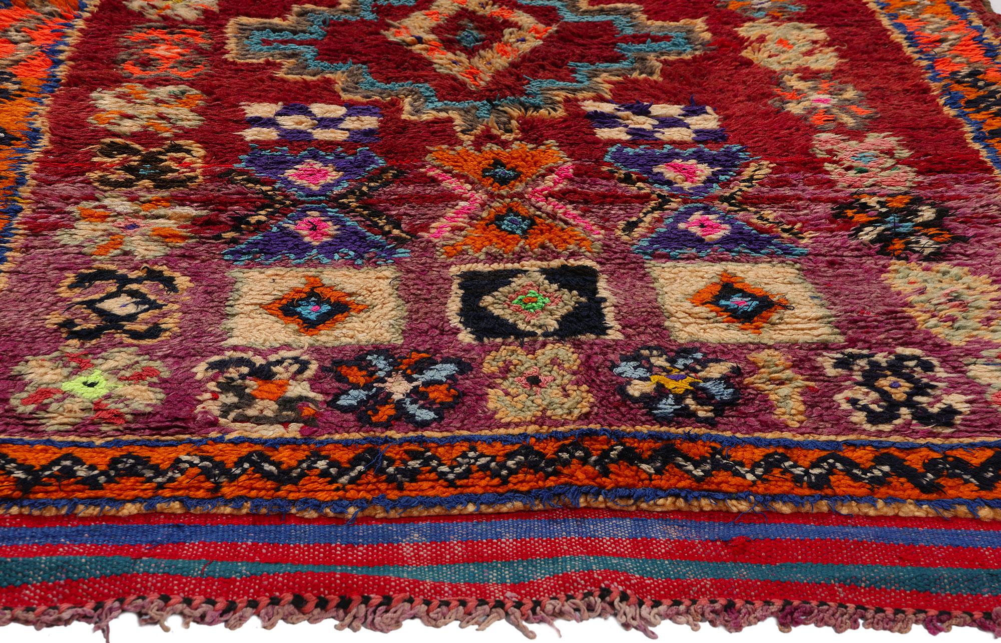 Hand-Knotted Vintage Talsint Moroccan Rug For Sale