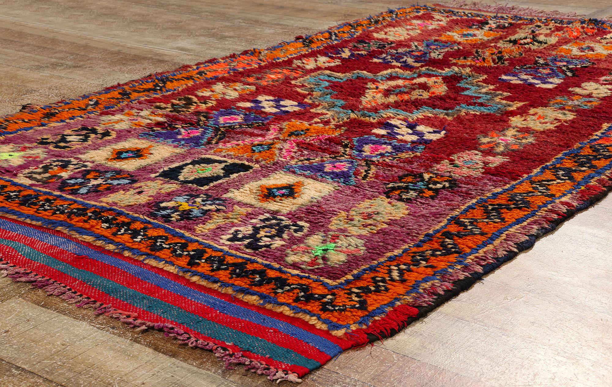 Wool Vintage Talsint Moroccan Rug For Sale