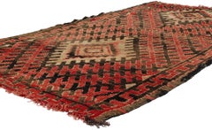 Vintage Talsint Moroccan Rug, Midcentury Modern Meets Tribal Enchantment