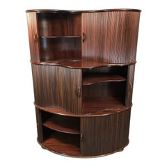 Vintage Tambour Door Cabinet by Robert and Trix Haussmann, 1977
