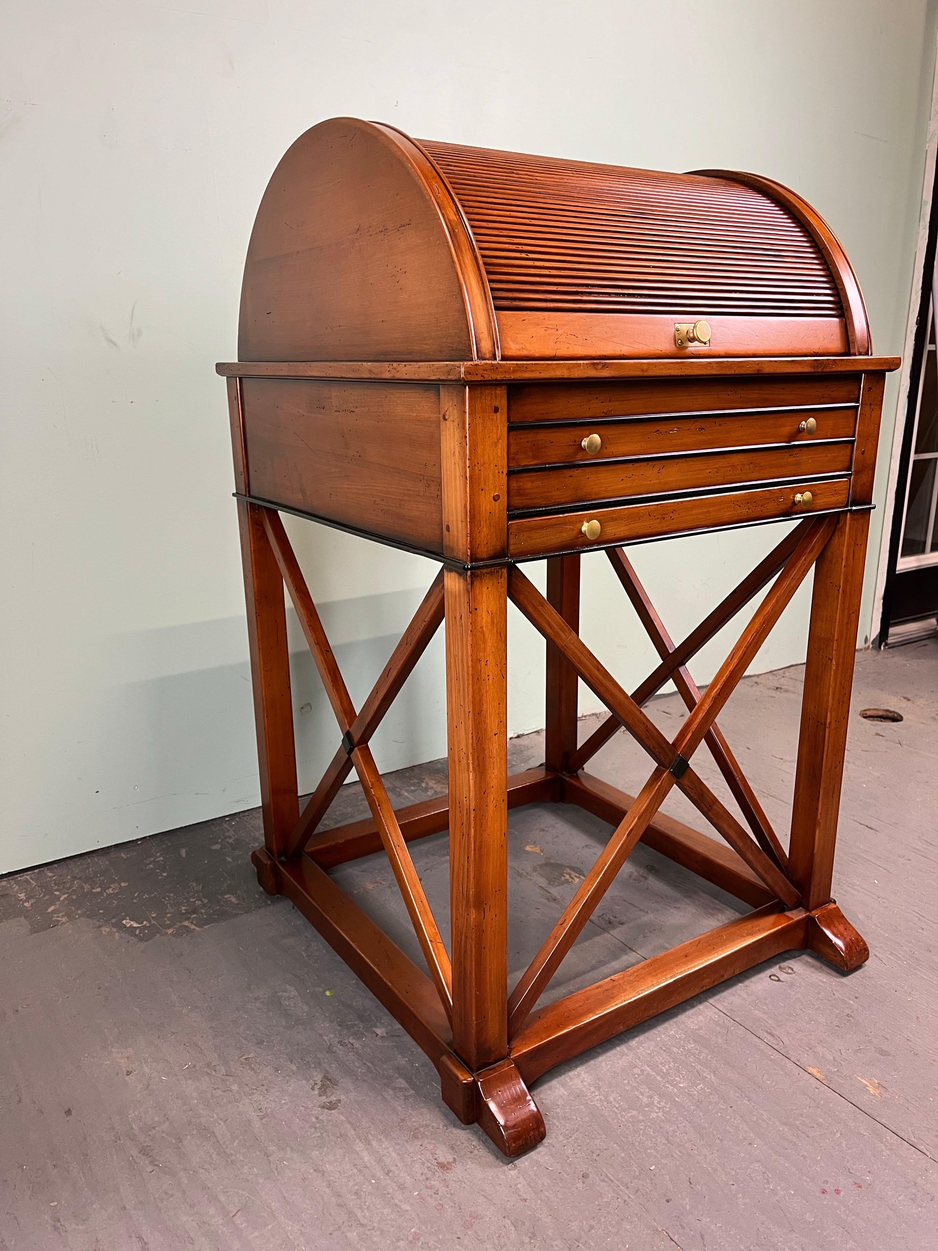 Armadio per liquori Tambour Rolle Bar d'epoca in vendita 3