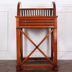 Vintage Tambour Roll Bar Liquor Cabinet