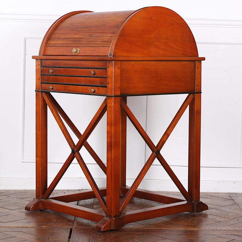 Vintage Tambour Roll Bar Liquor Cabinet 1