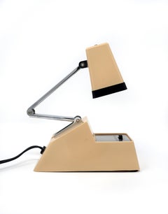 Vintage Tan Folding Task Lamp