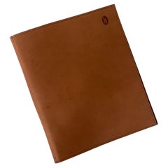 Reliure à trois anneaux en cuir Tan Vintage de Hartmann