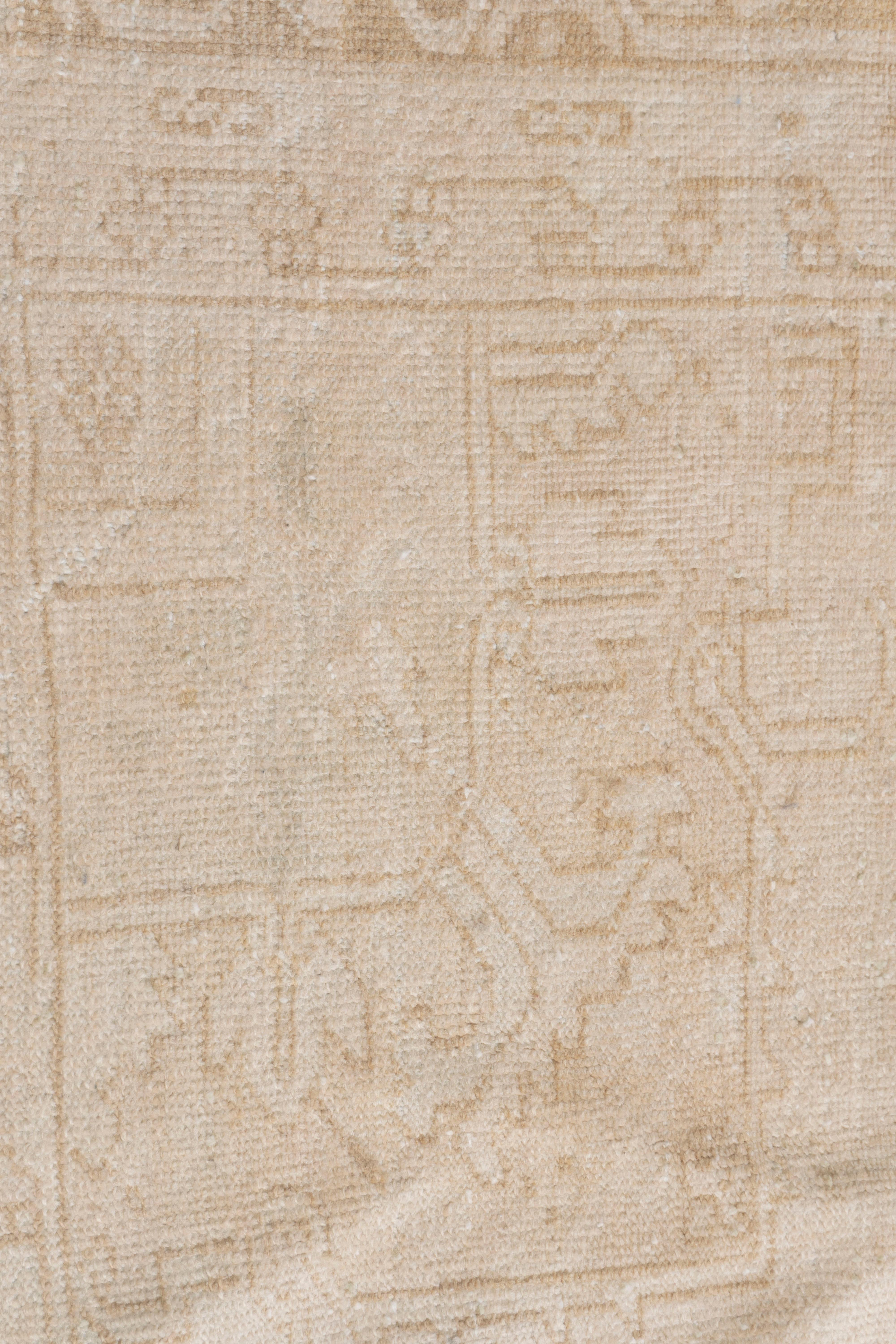 Vintage Tan Gedämpfter Persischer Heriz Teppich 10' X 12'5 im Angebot 2