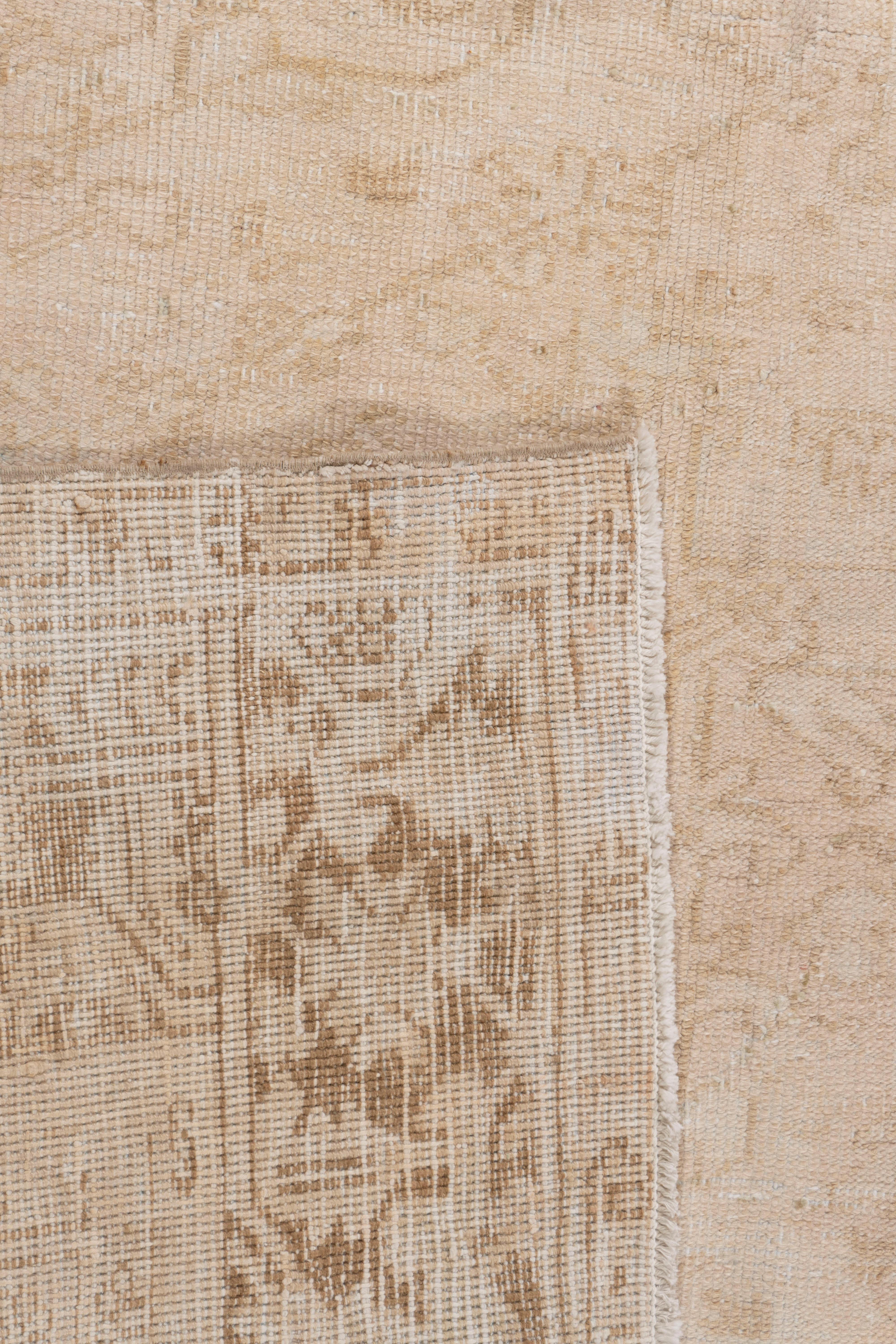 Vintage Tan Gedämpfter Persischer Heriz Teppich 10' X 12'5 im Angebot 3