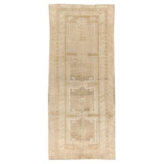 Vintage Tan Turkish Kars Rug