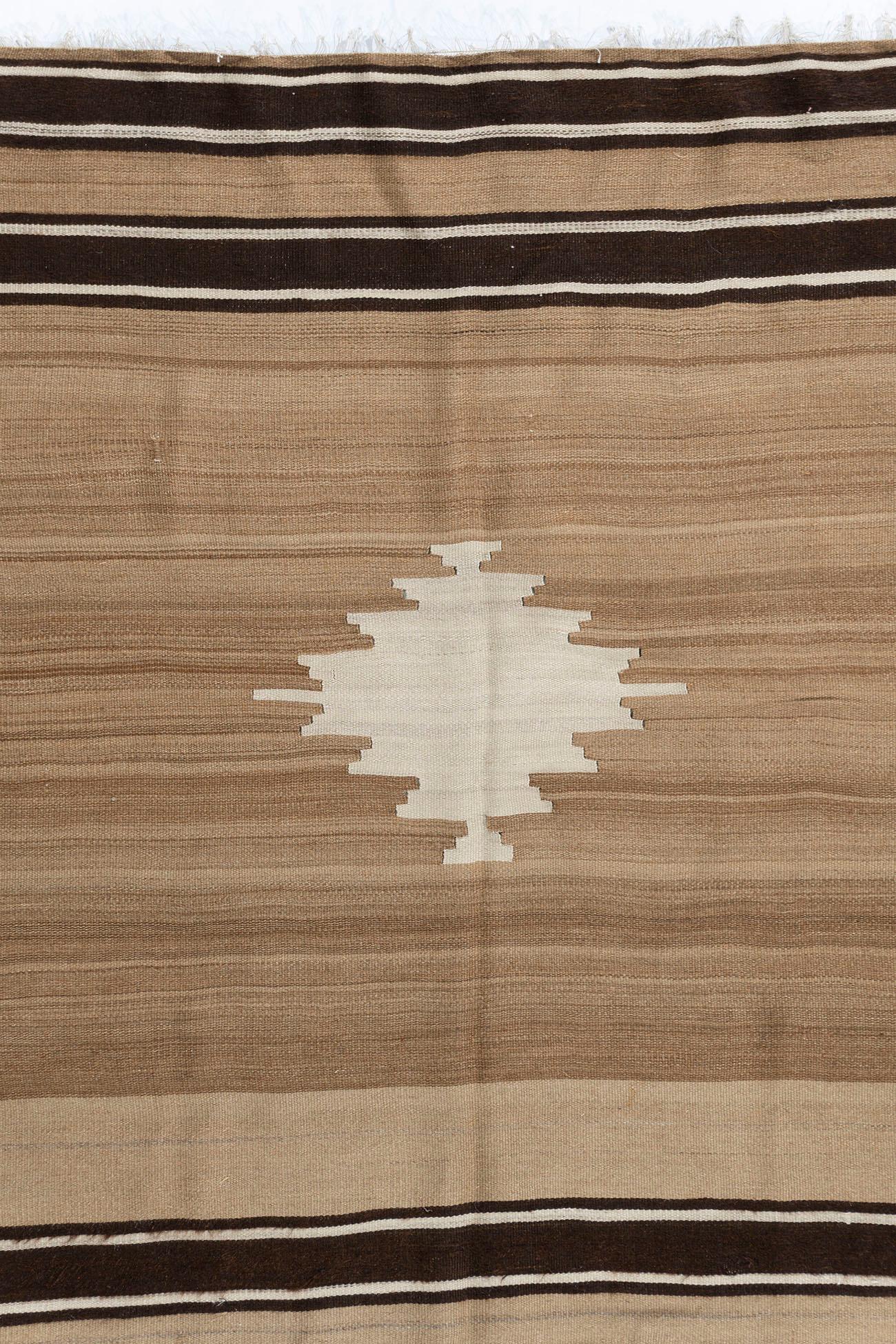 Turco Tappeto vintage Tan in mohair turco 4'2 x 5'4 in vendita