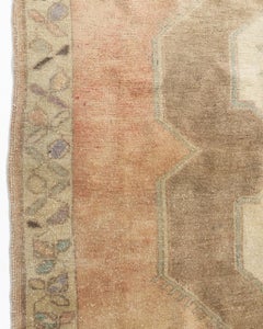 Tappeto vintage Tan Turkish Oushak  5'1 x 9'5