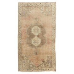 Tappeto vintage Tan Turkish Oushak  5'1 x 9'5