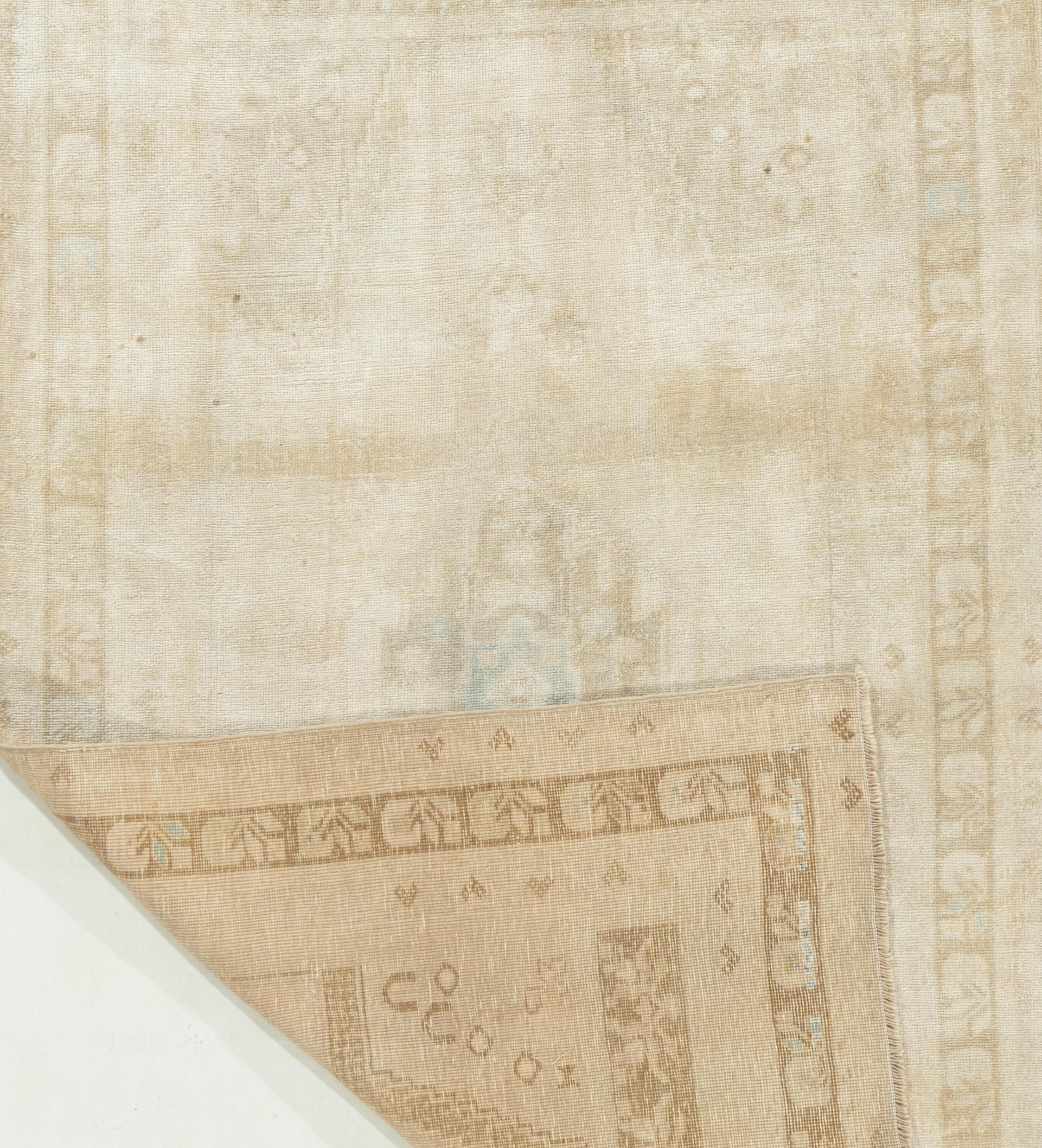 XX secolo Vintage Tan Oushak turco 3'9 X 6'6 in vendita
