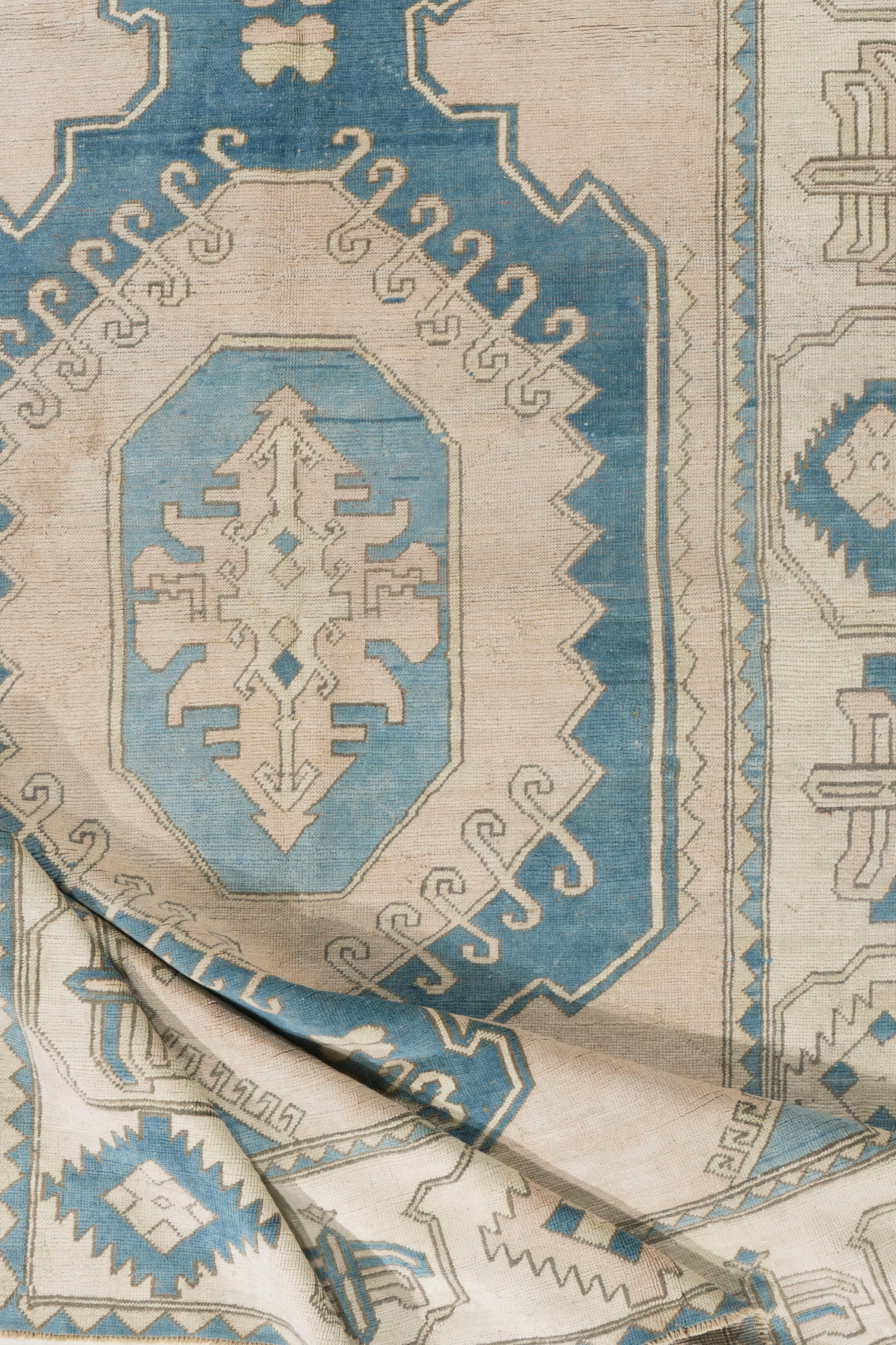 Vintage Tan Türkisch Oushak Teppich 7'5 X 10'4 im Angebot 2