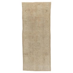 Vintage Tan Turkish Oushak Rug