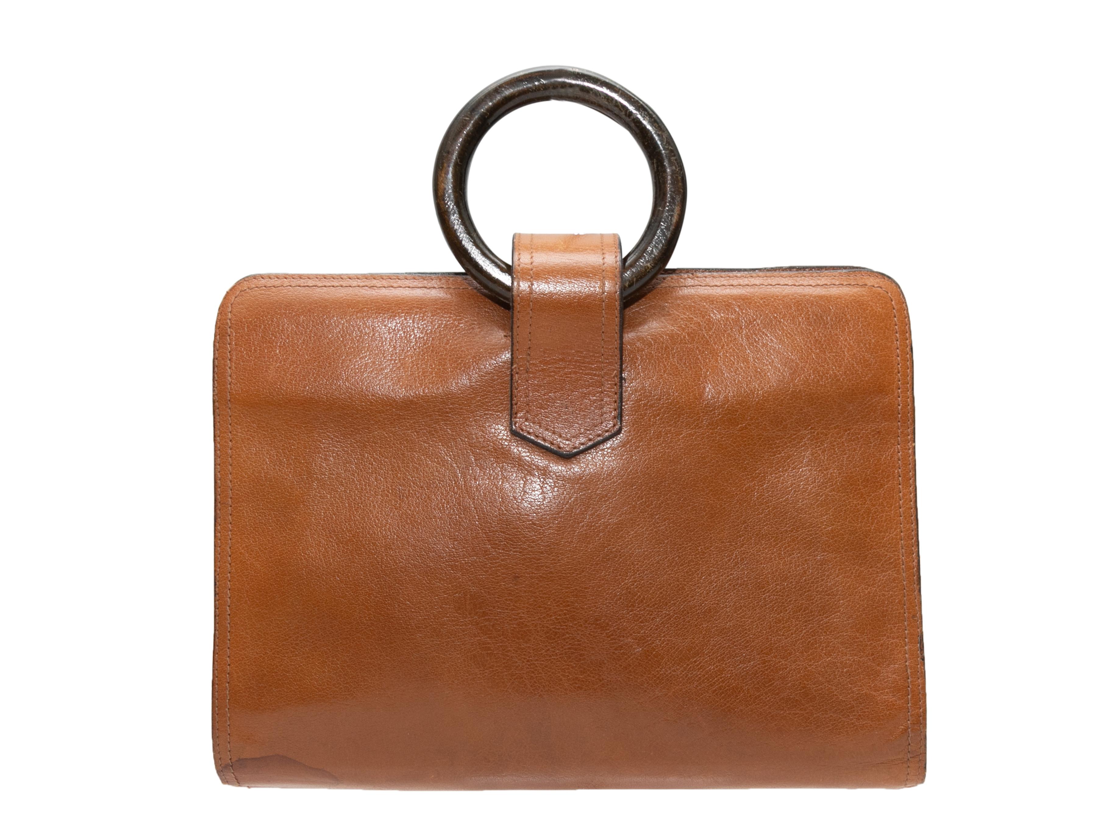 Vintage Tan Yves Saint Laurent Portfolio Bag 2
