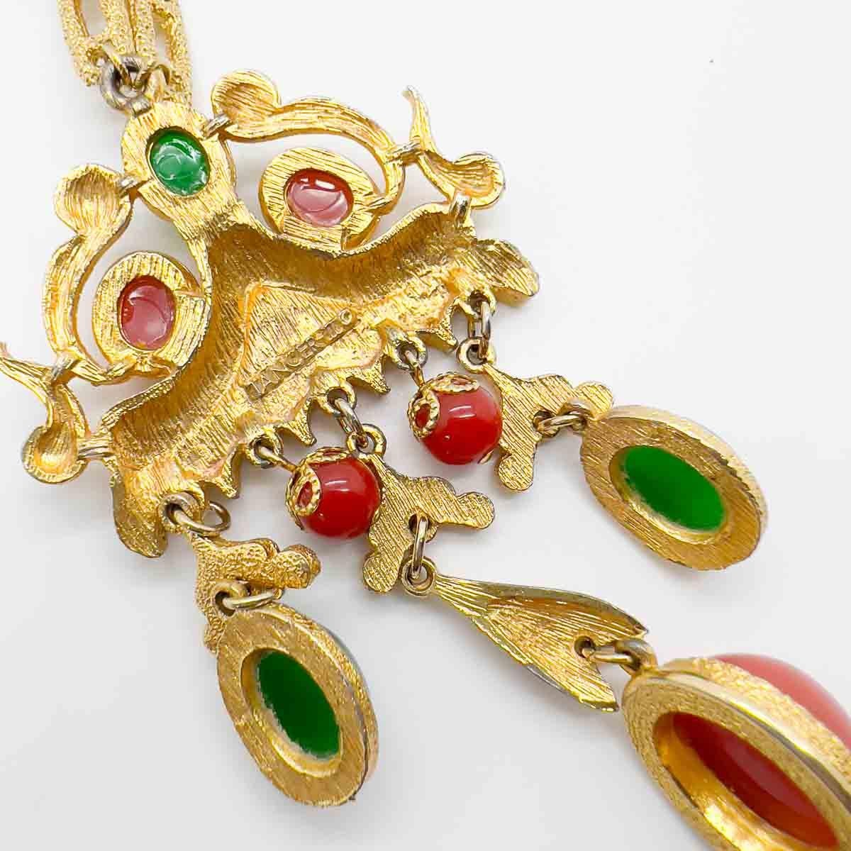 Vintage Tancer & II Asian Inspired Necklace For Sale 2
