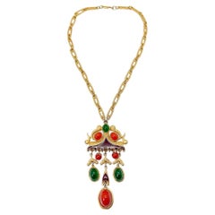 Vintage Tancer & II Asian Inspired Necklace