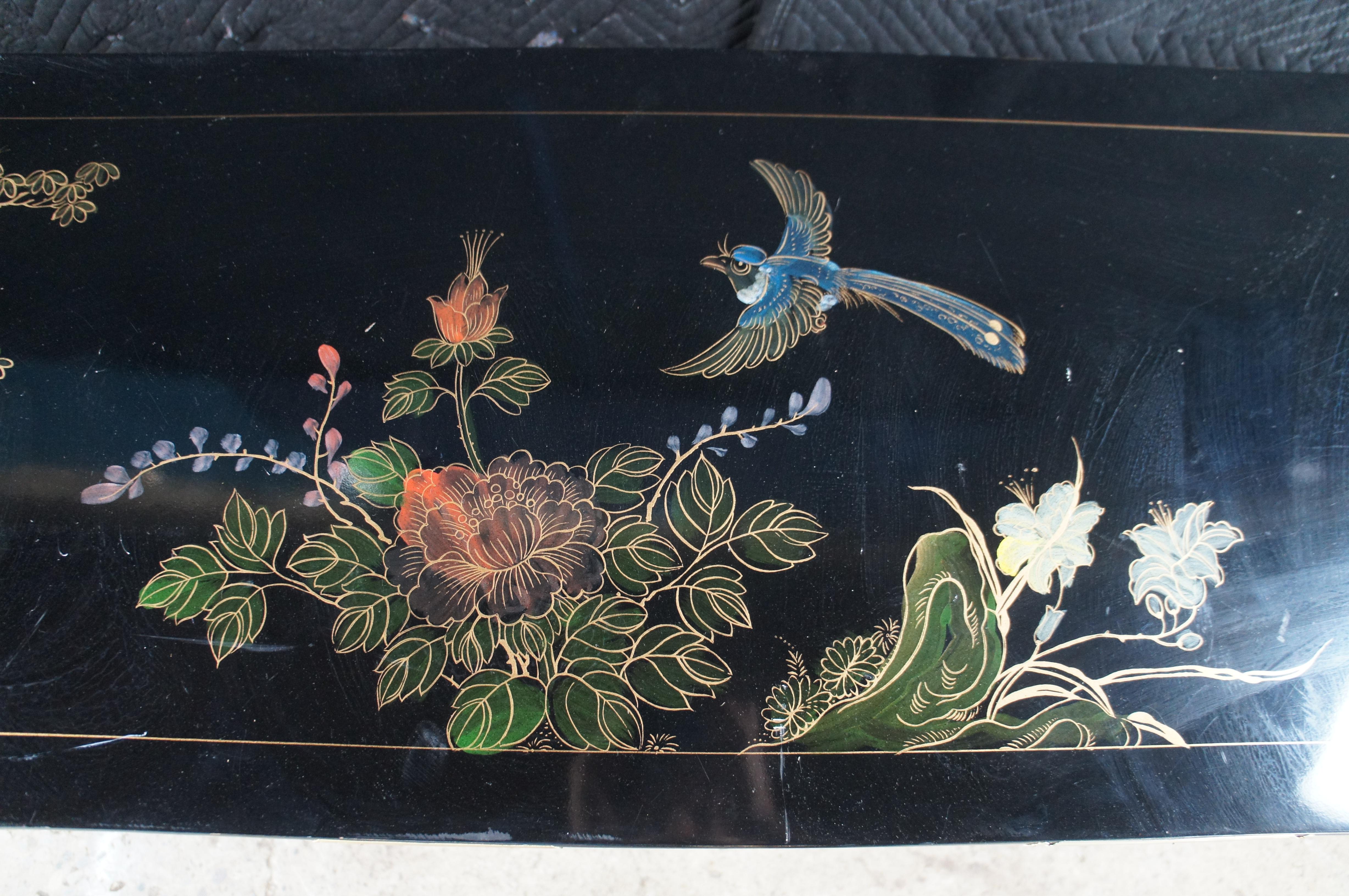 Vintage Tansu Style Chinoiserie Lowboy Credenza Buffet Dresser Sideboard Cabinet en venta 6