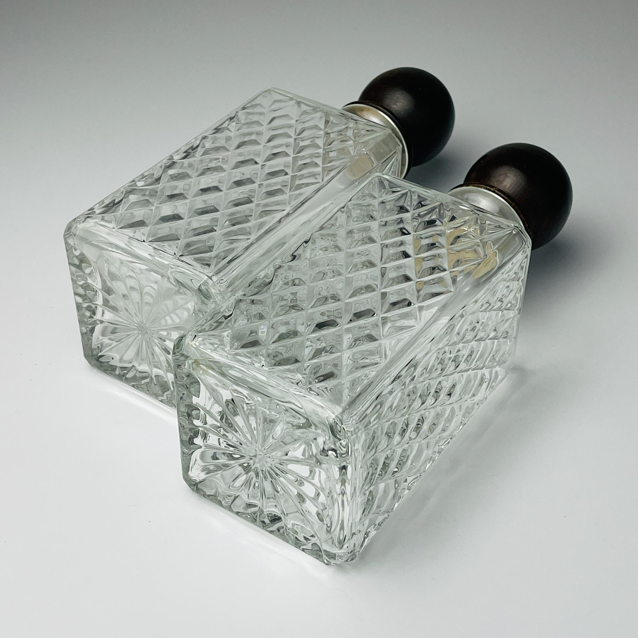 Vintage Tantalus Decanter Cognac and Whisky, Italy, 1960s For Sale 4