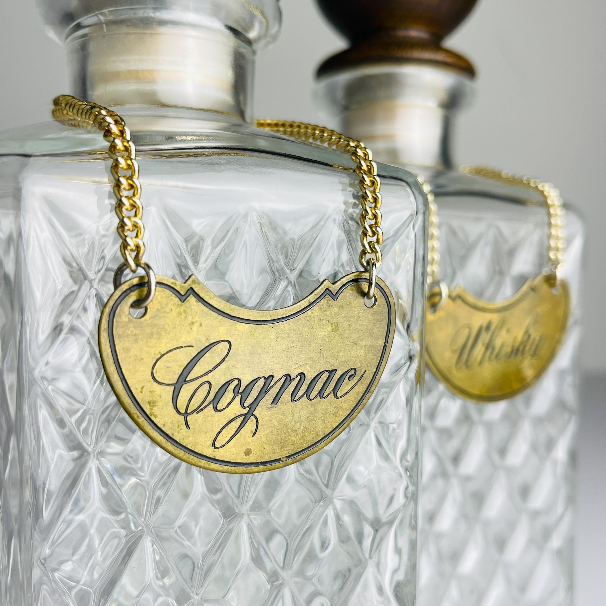 Vintage Tantalus Decanter Cognac and Whisky, Italy, 1960s For Sale 9