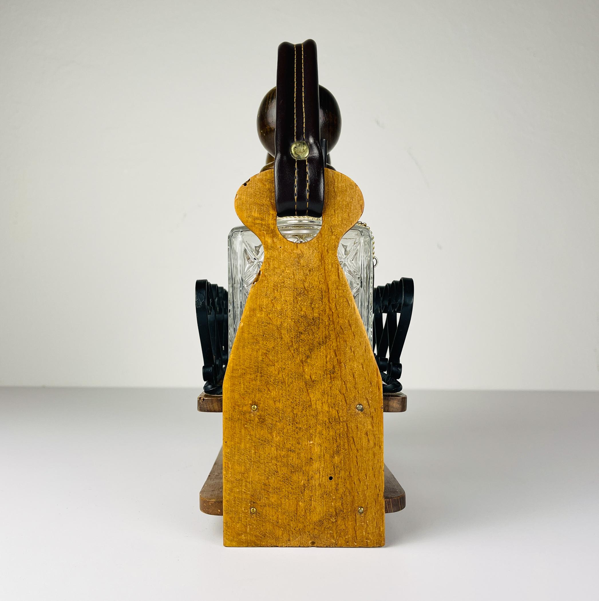 Vintage Tantalus Decanter Cognac and Whisky, Italy, 1960s For Sale 10