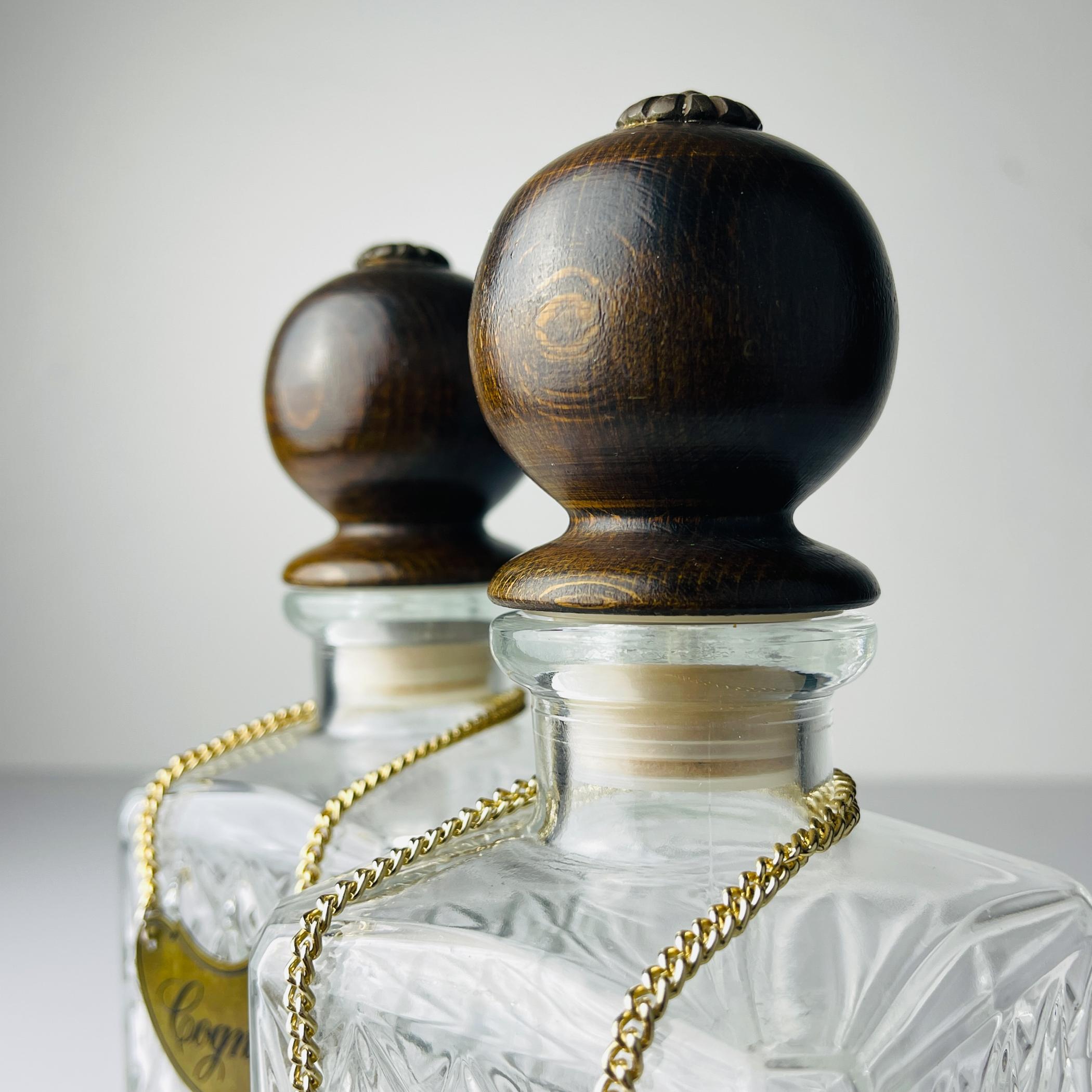 Vintage Tantalus Decanter Cognac and Whisky, Italy, 1960s For Sale 1