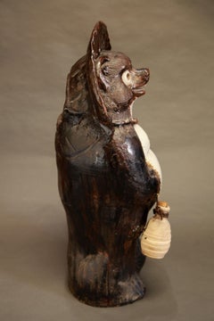 Vintage Tanuki, The Mythical Badger, Shigaraki Ware, Meiji, Early 20th Century