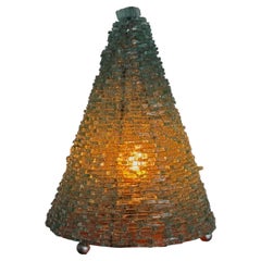 Vintage Tao Tesserine pyramide lamp