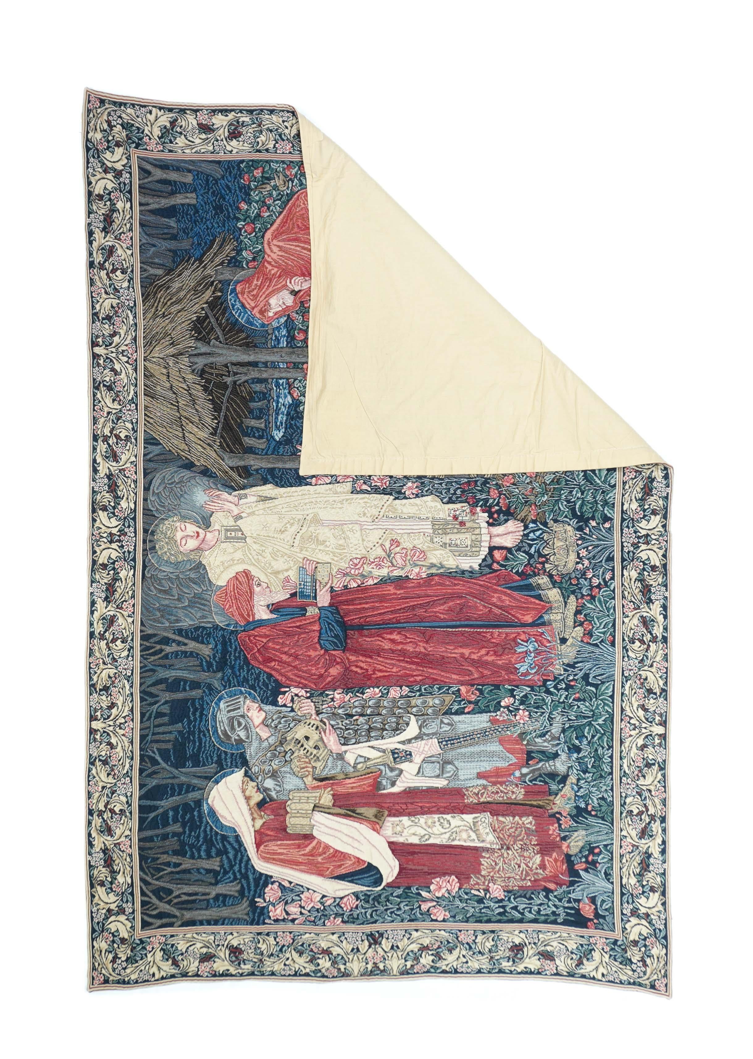 Vintage Tapestry 4'6'' x 6'7''.