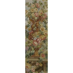 Vintage Tapestry Depciting a Royal Vase 6.2X2.3