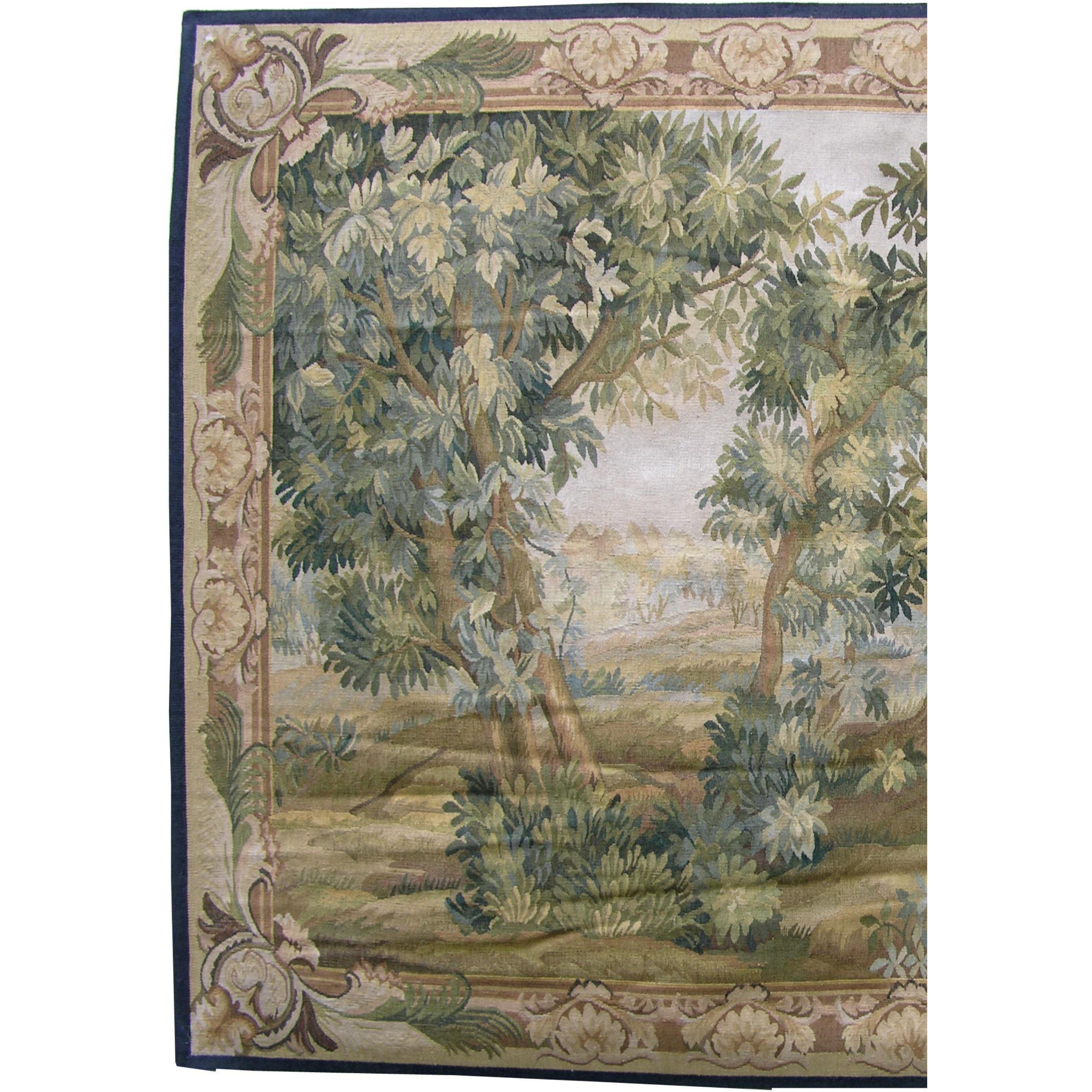 Other Vintage Tapestry Depicting a Hidden Forest 5'5