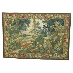Vintage Tapestry Depicting A Rooster 5.8X3.11